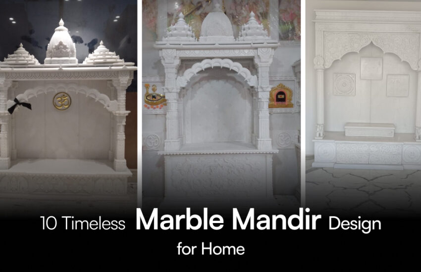Marble Mandir Design for Home