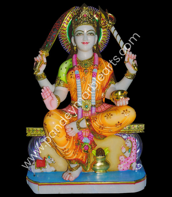 Santoshi Mata Marble Statue