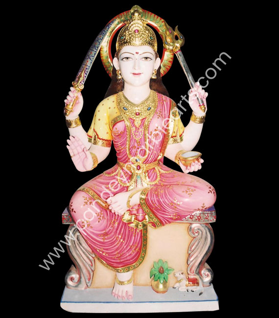 Santoshi Mata Marble Statue